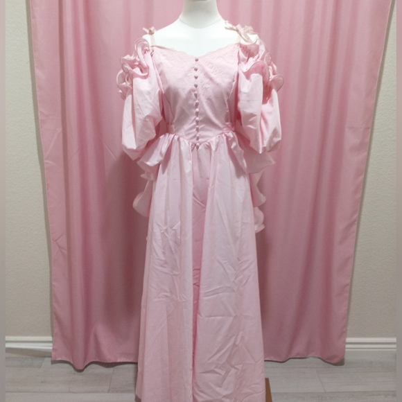 Vintage 1960s Pink Princess Dress - Picture 10 of 13
